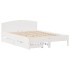 Estructura de cama sin colchón madera maciza de pino 160x200