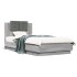 Cama con cabecero madera de ingeniería gris Sonoma 75x190