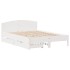 Estructura de cama sin colchón madera de pino blanca 140x190