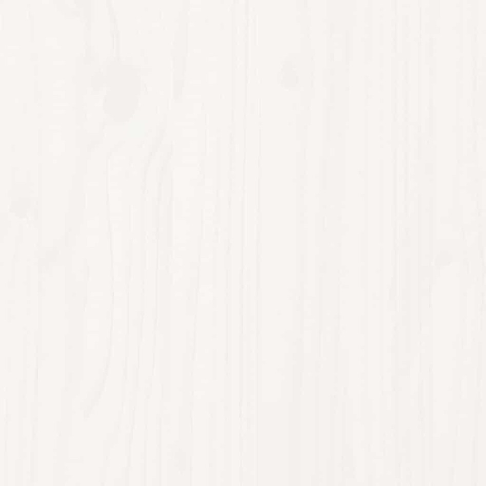 Estructura de cama sin colchón madera de pino blanca 150x200