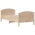 Estructura de cama sin colchón madera maciza de pino 100x200