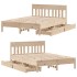 Estructura de cama sin colchón madera de pino maciza 120x200