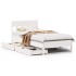 Estructura de cama sin colchón madera de pino blanca 90x200