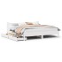 Estructura de cama cajones madera maciza pino blanco 180x200