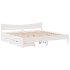 Estructura de cama cajones madera maciza pino blanco 180x200