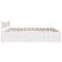 Estructura de cama cajones madera maciza pino blanco 180x200