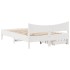 Estructura de cama con cajones madera de pino blanca 140x200