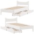 Estructura cama con cajones madera maciza pino blanco
