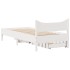 Estructura cama con cajones madera maciza pino blanca 90x190