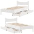 Estructura cama con cajones madera maciza pino blanca 90x190