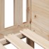 Estructura de cama para niños con cajones madera pino 80x200