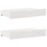 Estructura de cama sin colchón madera maciza blanca 200x200