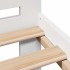 Estructura de cama sin colchón madera maciza blanca 200x200