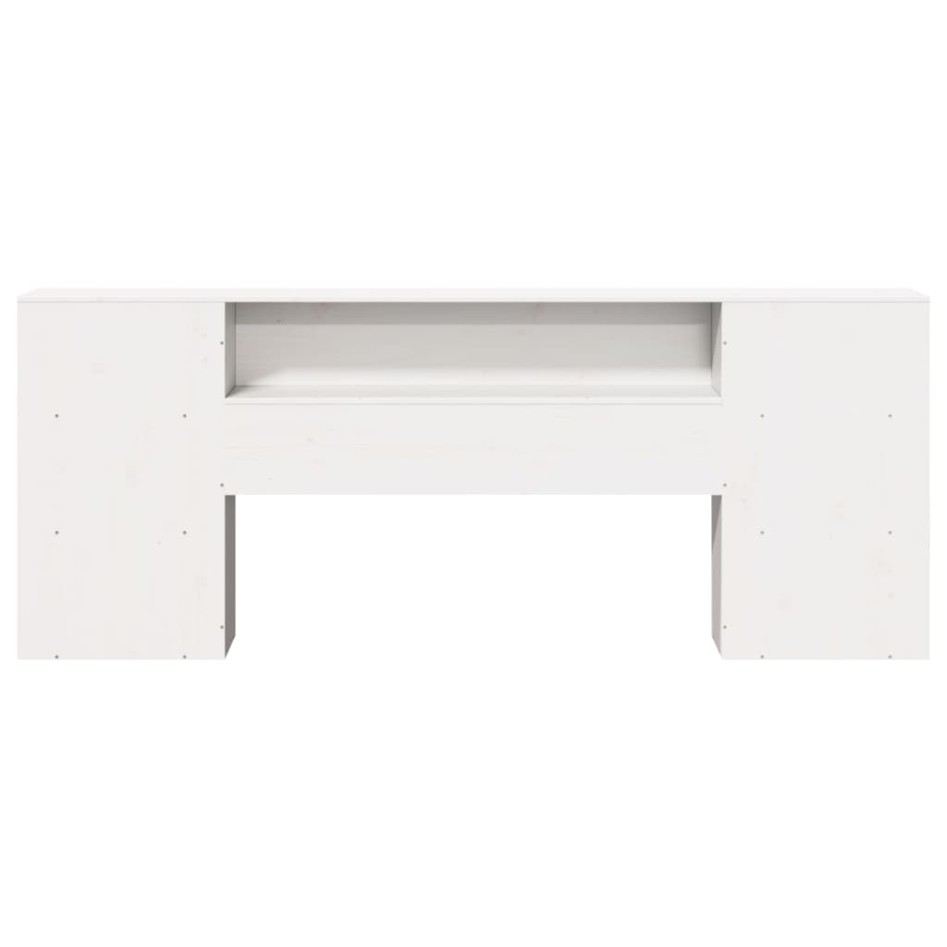 Cabecero de cama almacenaje madera maciza pino blanco 180