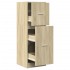 Armario botiquín madera de ingeniería roble Sonoma 40x41x118
