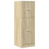 Armario botiquín madera de ingeniería roble Sonoma 40x41x118
