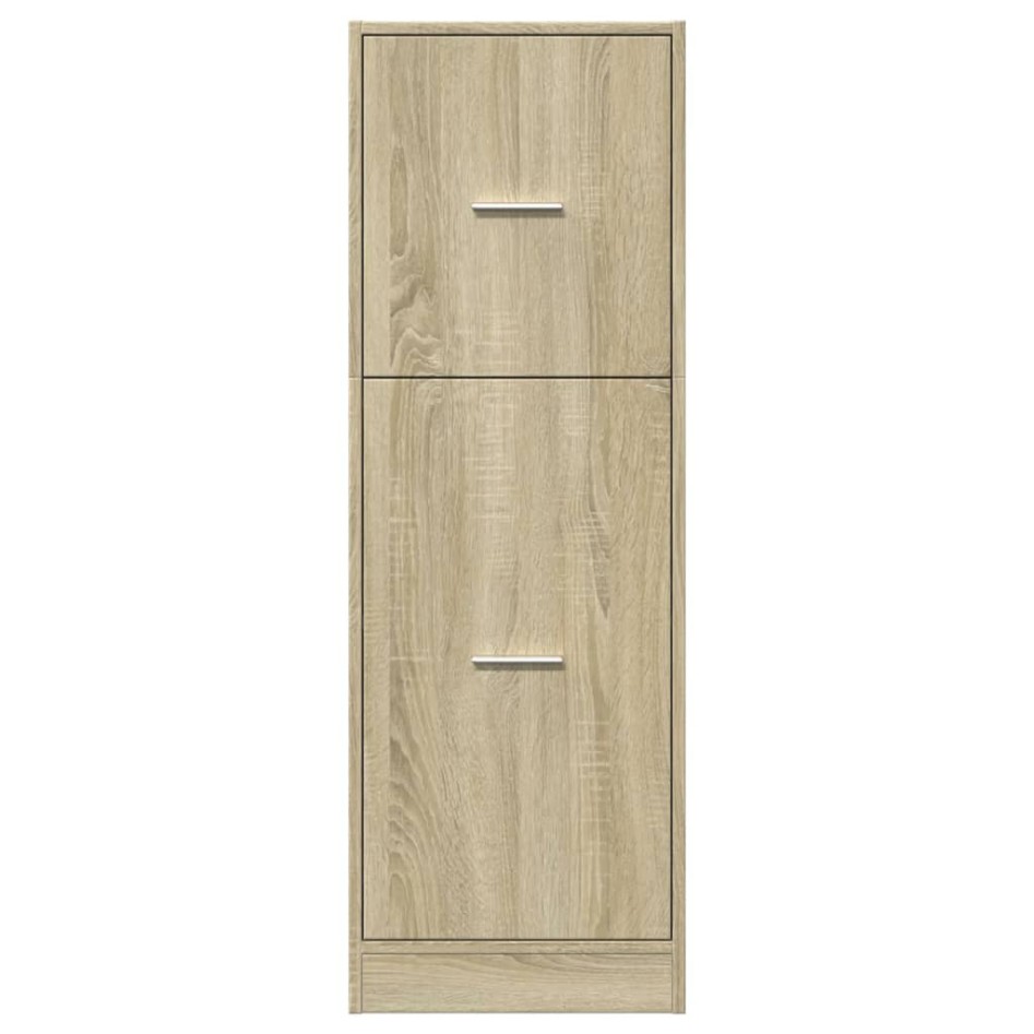 Armario botiquín madera de ingeniería roble Sonoma 40x41x118