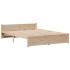 Cama con estantería sin colchón madera maciza de pino