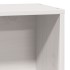 Cama con estantería sin colchón madera maciza blanca 75x190