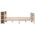 Cama con estantería sin colchón madera maciza de pino