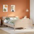 Cama con estantería sin colchón madera maciza de pino