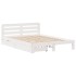 Estructura de cama sin colchón madera maciza de pino 160x200