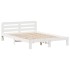 Estructura de cama sin colchón madera maciza de pino 160x200