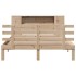 Cama con estantería sin colchón madera maciza de pino