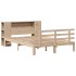Cama con estantería sin colchón madera maciza de pino