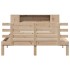 Cama con estantería sin colchón madera maciza de pino