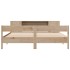 Cama con estantería sin colchón madera maciza de pino