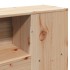 Cama con estantería sin colchón madera maciza de pino
