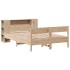Cama con estantería sin colchón madera maciza de pino