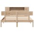 Cama con estantería sin colchón madera maciza de pino