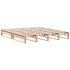 Cama con estantería sin colchón madera maciza 180x200