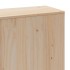 Cama con estantería sin colchón madera maciza 180x200