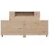 Estructura de cama sin colchón madera maciza de pino 160x200