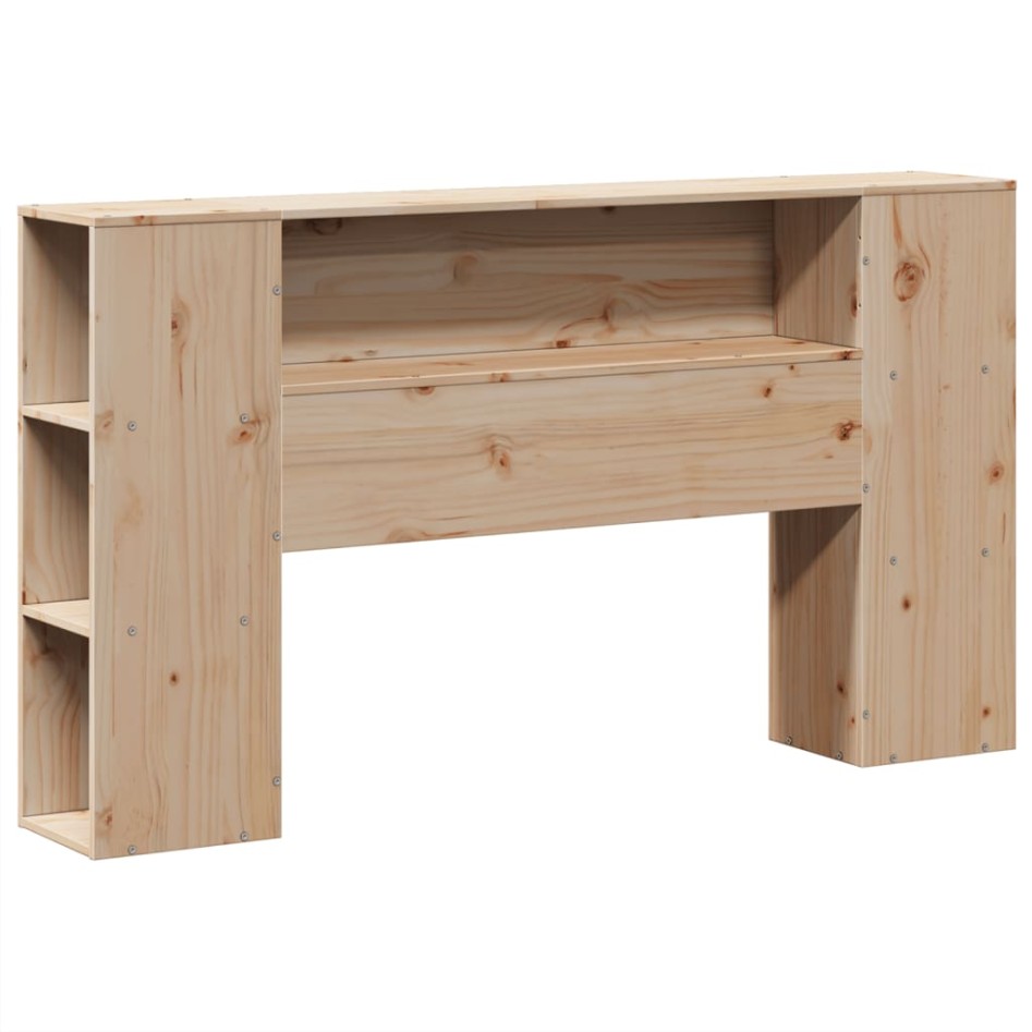 Estructura de cama sin colchón madera maciza de pino 160x200