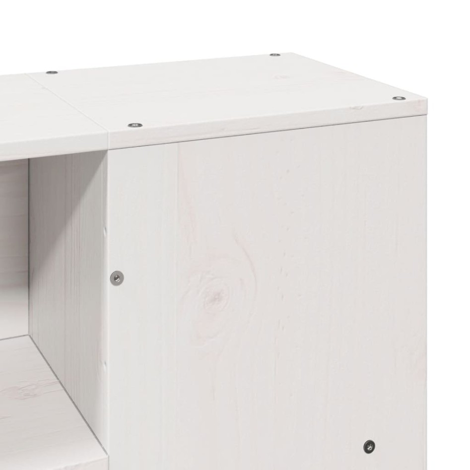 Estructura de cama sin colchón madera maciza de pino 160x200