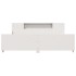 Estructura de cama sin colchón madera maciza blanca 200x200
