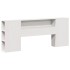 Estructura de cama sin colchón madera maciza blanca 200x200