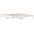 Cama con estantería sin colchón madera maciza blanca 180x200