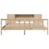 Cama con estantería sin colchón madera maciza de pino