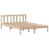 Cama con estantería sin colchón madera maciza de pino