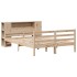 Cama con estantería sin colchón madera maciza de pino