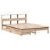 Cama con estantería sin colchón madera maciza de pino