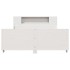 Estructura de cama sin colchón madera de pino blanca 140x200