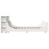Estructura de cama sin colchón madera de pino blanca 140x200
