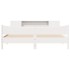 Cama sin colchón madera maciza de pino blanca 180x200