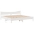 Cama sin colchón madera maciza de pino blanca 180x200